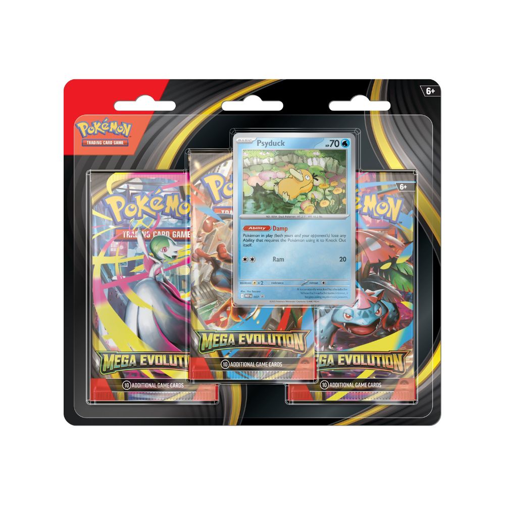 Pokemon Mega Evolution 3 Pack Blister (Psyduck)