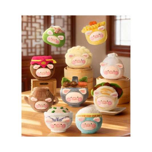 Lulu The Piggy Lu's Table Food Hunter Plush Keychain Blind Box Inside
