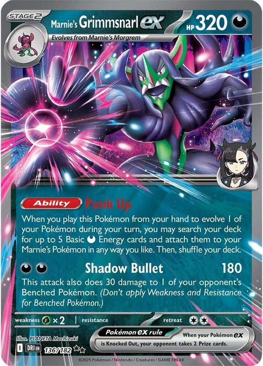Marnie's Grimmsnarl ex (136/182 DRI) - EN