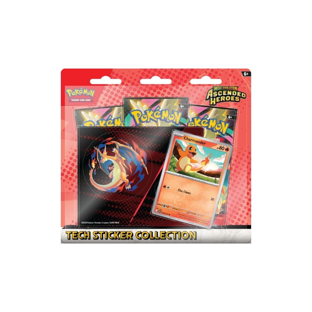 Pokemon Ascended Heroes Tech Sticker Collection (Charmander)