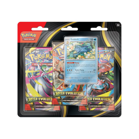 Pokemon Mega Evolution 3 Pack Blister (Golduck)