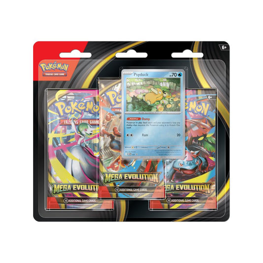 Pokemon Mega Evolution 3 Pack Blister (Psyduck)
