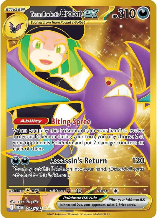Team Rocket's Crobat ex (242/182 DRI) - EN