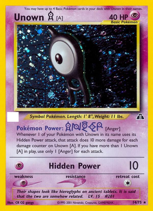 Unown A (14/75 N2) - EN